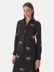 LOLA CASADEMUNT Koszula LS2615051 Czarny Regular Fit. Czarne bluzki damskie LOLA CASADEMUNT, l, bez wzorów, z syntetyku, bez kołnierzyka, bez ramiączek. Za 459.99 zł.