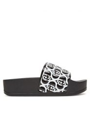 Liu Jo Klapki Mykonos 01 BA5097 EX004 Czarny. Czarne klapki damskie Liu Jo, bez wzorów, z tworzywa sztucznego, bez obcasa. Za 199.99 zł.