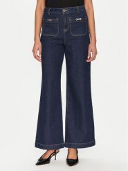 Morgan Jeansy 251-PSOFT Granatowy Wide Leg. Niebieskie jeansy damskie Morgan. Za 199.99 zł.