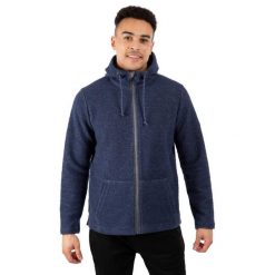 Bluza Z Kapturem Męska Scawton Zapinana Na Zamek. Niebieskie bluzy męskie Trespass, m, bez wzorów, z bawełny, z kapturem. Za 297.99 zł.