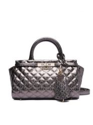 Guess Torebka HWGM81 57050 Srebrny. Szare torebki do ręki damskie Guess, z aplikacjami, ze skóry, bez dodatków. Za 439.99 zł.