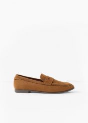 Loafersy. Brązowe baleriny damskie bonprix, bez wzorów, bez obcasa. Za 94.99 zł.