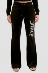 JUICY COUTURE Czarne damskie spodnie dresowe Layla Caviar Trackpant. Czarne spodnie dresowe damskie Juicy Couture, s, bez wzorów, z dresówki. W wyprzedaży za 279.99 zł.