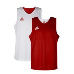 Odwracalny dżersej Peak new. Białe koszulki sportowe męskie PEAK, l, bez wzorów, z dżerseju, bez kołnierzyka, bez ramiączek, do koszykówki. Za 182.50 zł.