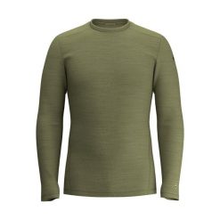 Smartwool - Męska koszulka termiczna merino z długim rękawem. Zielone bluzki z długim rękawem męskie Smartwool, l, bez wzorów, z materiału, biznesowe, bez kołnierzyka. Za 505.40 zł.