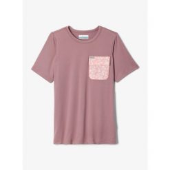 Koszulka szybkoschnąca dziewczęca Columbia Washed Out Utility Shirt. Fioletowe t-shirty i topy dla dziewczynek Columbia, bez wzorów, bez ramiączek. Za 72.99 zł.