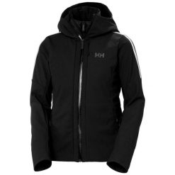 Damska kurtka narciarska z kapturem Helly Hansen Avanti Softshell. Czarne kurtki snowboardowe damskie Helly Hansen, bez wzorów, z softshellu, z kapturem, narciarskie. Za 1,828.50 zł.
