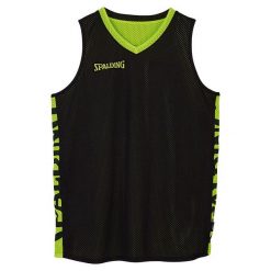 Jersey Spalding Essential Reversible. Czarne koszulki sportowe męskie Spalding, m, bez wzorów, z jersey, bez kołnierzyka, bez ramiączek, na fitness i siłownię. W wyprzedaży za 94.45 zł.