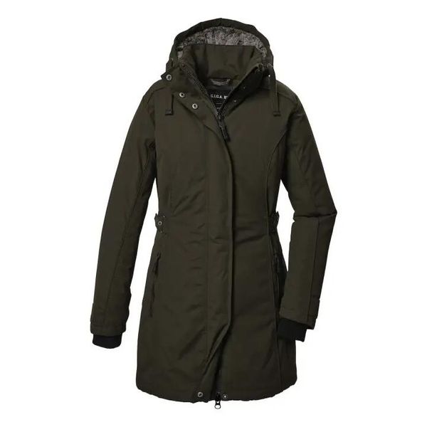 Parka damska z kapturem Killtec GW 70. Zielone kurtki damskie KILLTEC, na zimę, s, bez wzorów, z dzianiny, z kapturem. Za 443.00 zł.