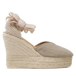 Espadryle Manebi. Brązowe sandały damskie Manebi, bez wzorów, bez obcasa, bez zapięcia. Za 559.99 zł.