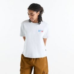 Koszulka damska New Balance WT62B7V2AHH – szara. Szare t-shirty damskie New Balance, s, bez wzorów, z bawełny, bez kołnierzyka. Za 199.99 zł.