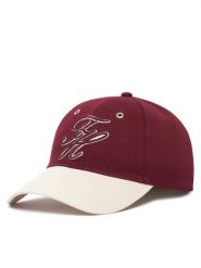 Tommy Hilfiger Czapka z daszkiem AW0AW18678 Bordowy. Czerwone czapki i kapelusze damskie Tommy Hilfiger, bez wzorów, z bawełny. Za 229.99 zł.