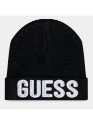 Guess Czapka A0BZ01 Z2QQ0 Czarny. Czarne buty zimowe dziewczęce Guess, z aplikacjami, z materiału. Za 99.99 zł.