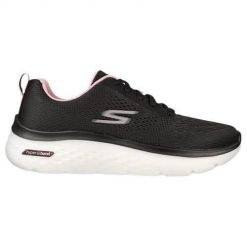 Buty do chodzenia damskie Skechers GO Walk Hyper Burst. Czarne obuwie sportowe damskie Skechers, bez wzorów, z materiału, trekkingowe. Za 339.99 zł.