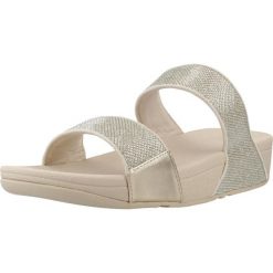 Sandały FITFLOP LULU SHIMMERGLITZ Złoty. Żółte klapki damskie FIT FLOP, bez wzorów, z syntetyku, bez obcasa. Za 314.99 zł.