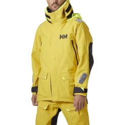 Kurtka Żeglarska Męska Helly Hansen Skagen Offshore. Żółte kurtki męskie Helly Hansen, m, bez wzorów, sportowe, bez kaptura. W wyprzedaży za 1,439.20 zł.