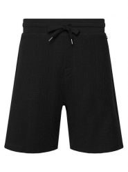 BOSS Szorty sportowe Structure 50540581 Czarny Regular Fit. Czarne krótkie spodenki sportowe męskie Boss, m, bez wzorów, z syntetyku. Za 379.99 zł.