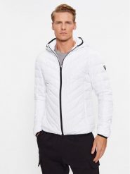 EA7 Emporio Armani Kurtka puchowa 8NPB14 PNE1Z 1100 Biały Regular Fit. Białe kurtki męskie EA7 Emporio Armani, m, bez wzorów, z puchu, bez kaptura. Za 739.99 zł.