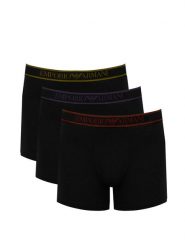 Emporio Armani Bokserki "3 Pack" | 1114733-F717 | Mężczyzna | Czarny. Czarne bokserki męskie Emporio Armani, m, bez wzorów, z bawełny. W wyprzedaży za 179.00 zł.