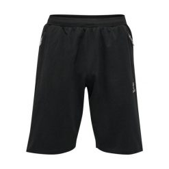 Szorty Hummel Move Grid. Czarne buty sportowe męskie Hummel, s, bez wzorów, z tkaniny, na fitness i siłownię. Za 129.99 zł.