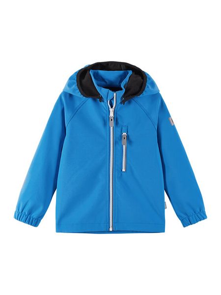 Reima Kurtka softshell Vantti 5100009C Niebieski Regular Fit. Niebieskie kurtki i płaszcze dla chłopców Reima, bez wzorów, z softshellu, sportowe, bez kaptura. Za 206.99 zł.