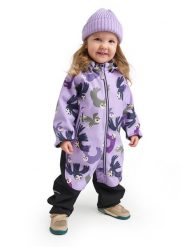 Reima Kombinezon softshell Mjosa 5100006D Fioletowy Regular Fit. Fioletowe kurtki i płaszcze dla dziewczynek Reima, bez wzorów, z softshellu, bez kaptura. Za 319.99 zł.