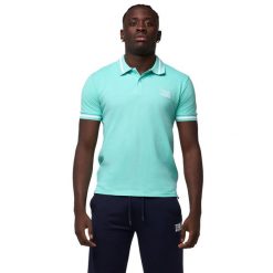 Kurtka puchowa z zamek błyskawiczny na co dzień. Niebieskie kurtki męskie LEONE 1947 APPAREL, bez wzorów, z bawełny, biznesowe, bez kaptura. W wyprzedaży za 131.35 zł.