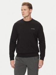 Calvin Klein Bluza Linear Box Logo K10K114259 Czarny Regular Fit. Czarne bluzy męskie Calvin Klein, m, bez wzorów, z bawełny, bez kaptura. Za 309.99 zł.