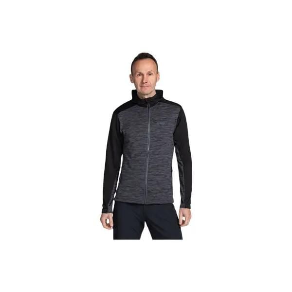 Męska bluza techniczna Kilpi SEVELEN-M. Czarne bluzy męskie Kilpi, m, bez wzorów, z materiału, z kapturem. Za 267.13 zł.