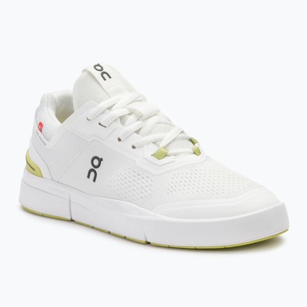 Buty damskie On The Roger Spin. Białe obuwie sportowe damskie On, bez wzorów, z materiału, tenisowe. Za 489.99 zł.