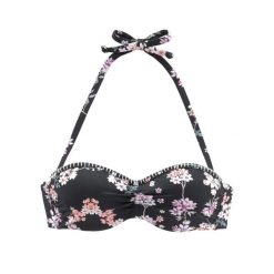 Bikini bandeau z fiszbinami kobiecy Lascana Ditsy. Czarne bikini damskie LASCANA, s, bez wzorów. Za 308.00 zł.