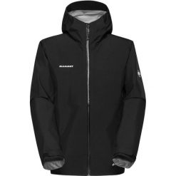 Kurtka z membraną męska Mammut Crater Light HS Hooded Jacket. Czarne kurtki męskie Mammut, l, bez wzorów, z gore-texu, bez kaptura. Za 1,173.00 zł.