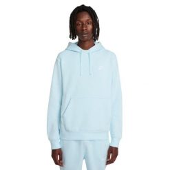Bluza Z Polaru Dla Dorosłych Unisex Sportswear Club. Niebieskie bluzy męskie Nike, m, bez wzorów, z polaru, bez kaptura. Za 365.99 zł.