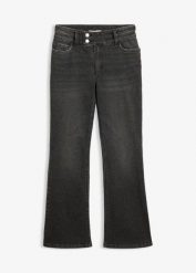 Jeansy bootcut z wysokim stanem. Czarne jeansy damskie bonprix, z podwyższonym stanem. Za 154.99 zł.