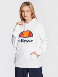 Ellesse Bluza Yuffie SRK12901 Biały Regular Fit. Białe bluzy damskie Ellesse, bez wzorów, z bawełny, bez kaptura. Za 199.99 zł.