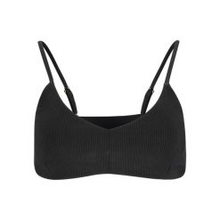 Damski top do kostiumu kąpielowego Athlecia Rhea. Czarne topy damskie Athlecia, bez wzorów, bez kołnierzyka, bez ramiączek. Za 134.50 zł.