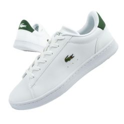 Buty damskie sportowe Lacoste Carnaby trampki. Białe obuwie sportowe damskie Lacoste, bez wzorów, sportowe, bez zapięcia. Za 299.00 zł.