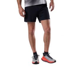 Szorty 2 w 1 Rossignol Sapa. Czarne krótkie spodenki sportowe męskie Rossignol, bez wzorów, do biegania. Za 389.99 zł.