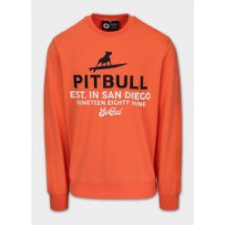 Bluza męska Pitbull SURFING DOG. Czerwone bluzy męskie PITBULL, m, bez wzorów, bez kaptura. Za 159.99 zł.