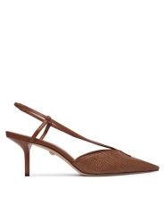 Max Mara Szpilki 2614521192600 Brązowy. Brązowe szpilki damskie Max Mara, bez wzorów, ze skóry, bez obcasa, bez zapięcia. Za 2,479.00 zł.