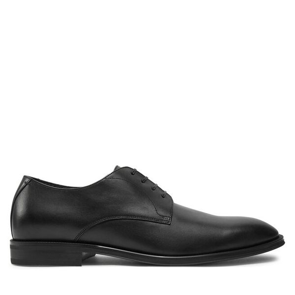 Półbuty BOSS. Czarne eleganckie półbuty Boss, wizytowe, bez zapięcia. Za 1,049.99 zł.
