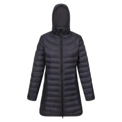 Damski Płaszcz Ocieplany Z Kapturem Andel III. Niebieskie płaszcze damskie Regatta, xl, bez wzorów, z materiału, eleganckie, długie, z kapturem. Za 92.99 zł.