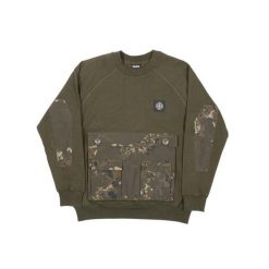 Bluza Męska Wędkarska Khaki Camo Z Kieszeniami Nash Scope Hd Jumper. Brązowe bluzy męskie Nash, m, bez wzorów, bez kaptura. Za 479.99 zł.