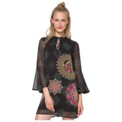 Desigual Sukienka Damska Jeanne 44 Czarny. Czarne sukienki damskie marki Desigual. W wyprzedaży za 264.00 zł.