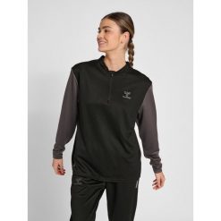 Bluza damska z zamkiem 1/2 z poliestru Hummel Off-Grid. Czarne bluzy damskie Hummel, na zimę, bez wzorów, z poliesteru, bez kaptura. Za 188.50 zł.