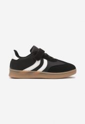 Czarne Buty Sportowe Tenisówki z Ozdobnymi Paskami Hirriti. Czarne buty sportowe dziewczęce Renee, bez wzorów, z jeansu, bez zapięcia, tenisowe. Za 69.99 zł.