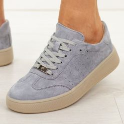 Szare skórzane półbuty damskie Filippo Dp7524/26. Szare półbuty damskie Filippo, na jesień, bez wzorów, z jeansu, eleganckie, z okrągłym noskiem, bez obcasa, na płaskiej podeszwie, bez zapięcia. W wyprzedaży za 210.32 zł.