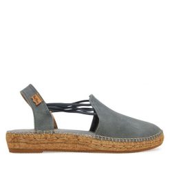 Espadryle Toni Pons. Szare sandały damskie Toni Pons, bez wzorów, bez obcasa, bez zapięcia. Za 209.99 zł.