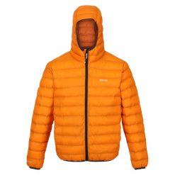 Męska Ocieplana Kurtka Z Kapturem Marizion. Brązowe kurtki sportowe męskie Regatta, m, bez wzorów, z puchu, trekkingowe. Za 119.99 zł.