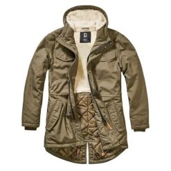 Parka zimowa Męska Brandit Parka Marsh Lake Olive. Zielone parki męskie Brandit, na zimę, m, bez wzorów, z materiału, z kapturem. Za 522.80 zł.